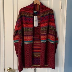 IVKO Cardigan Sweater Cherry UL 44/46 NWT